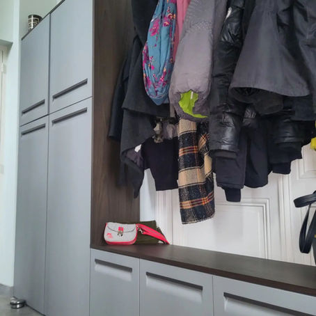 aménagement entrée couloir placard