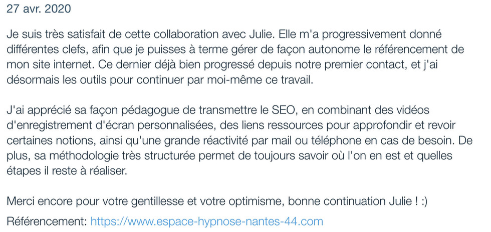 Avis clients