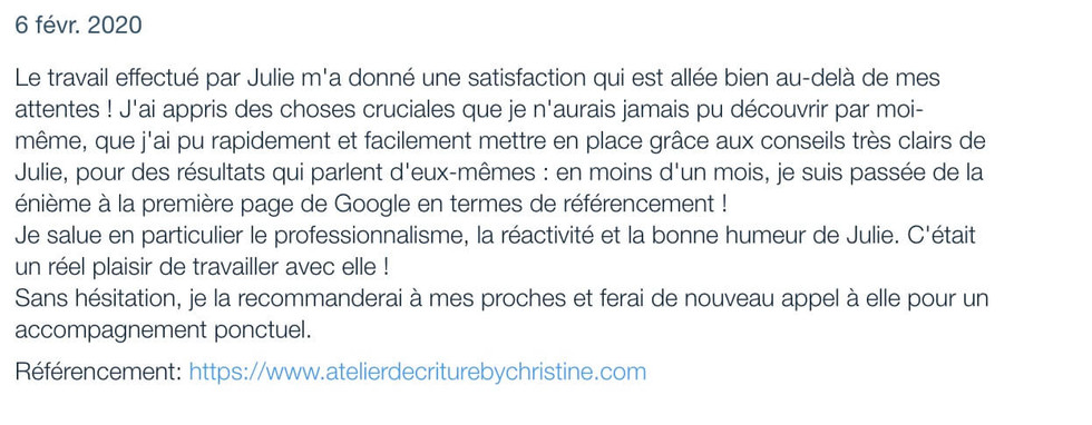 Avis clients