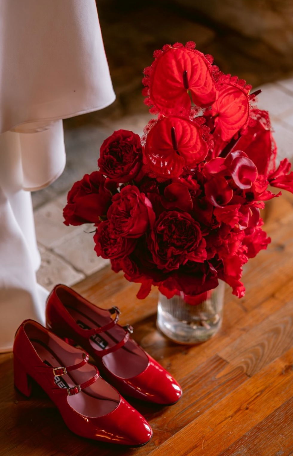 Mariage blanc et rouge