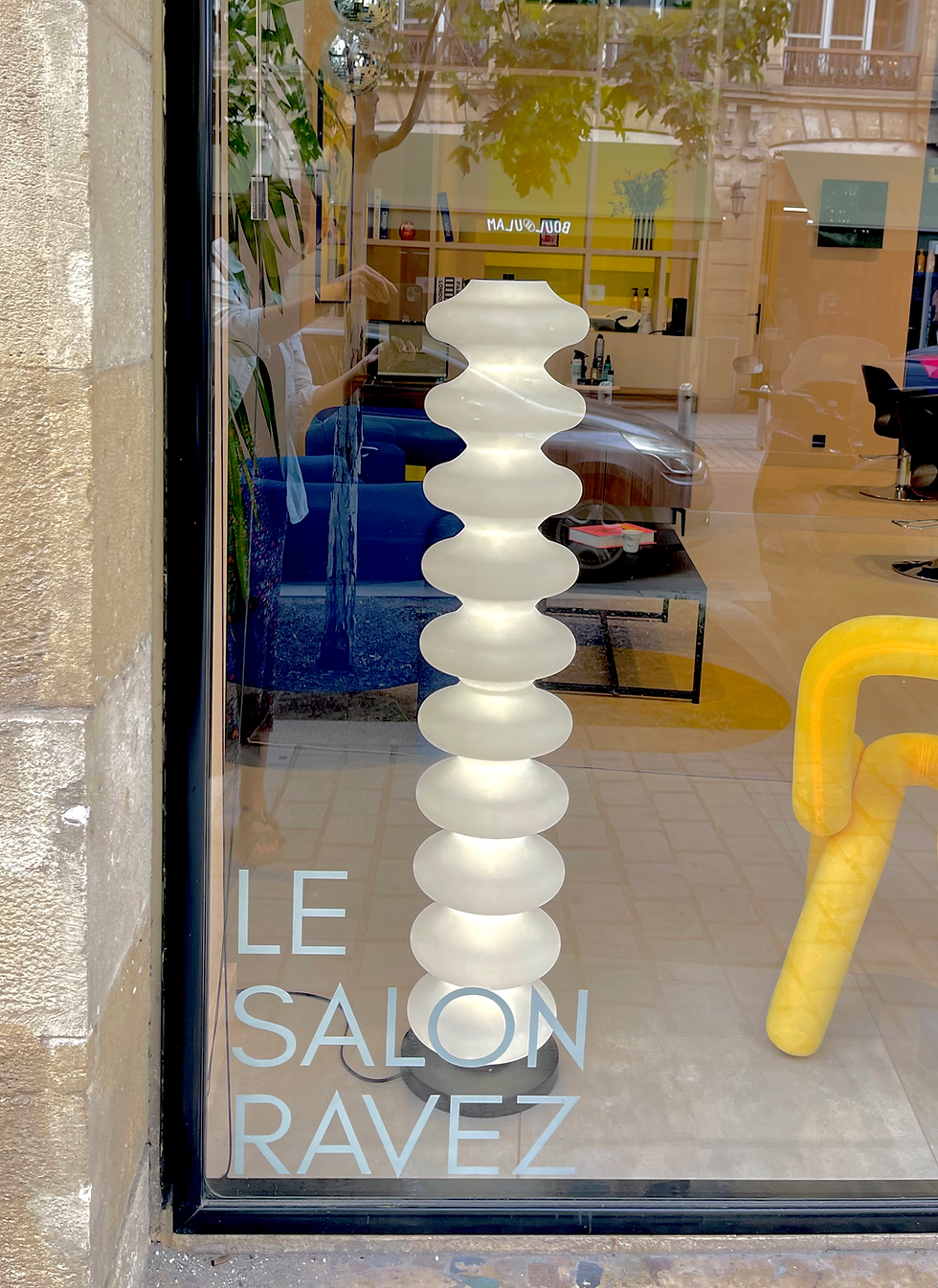 Agencement salon de coiffure par Flore Huguet, architecte et décoratrice d’intérieur à Bordeaux