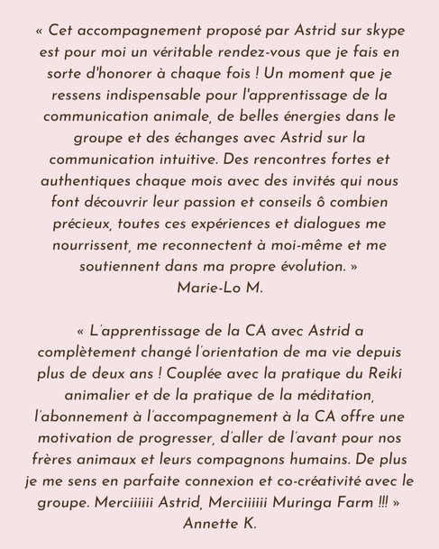 avis communication animale visio astrid clavé