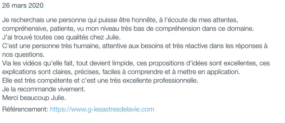 Avis clients