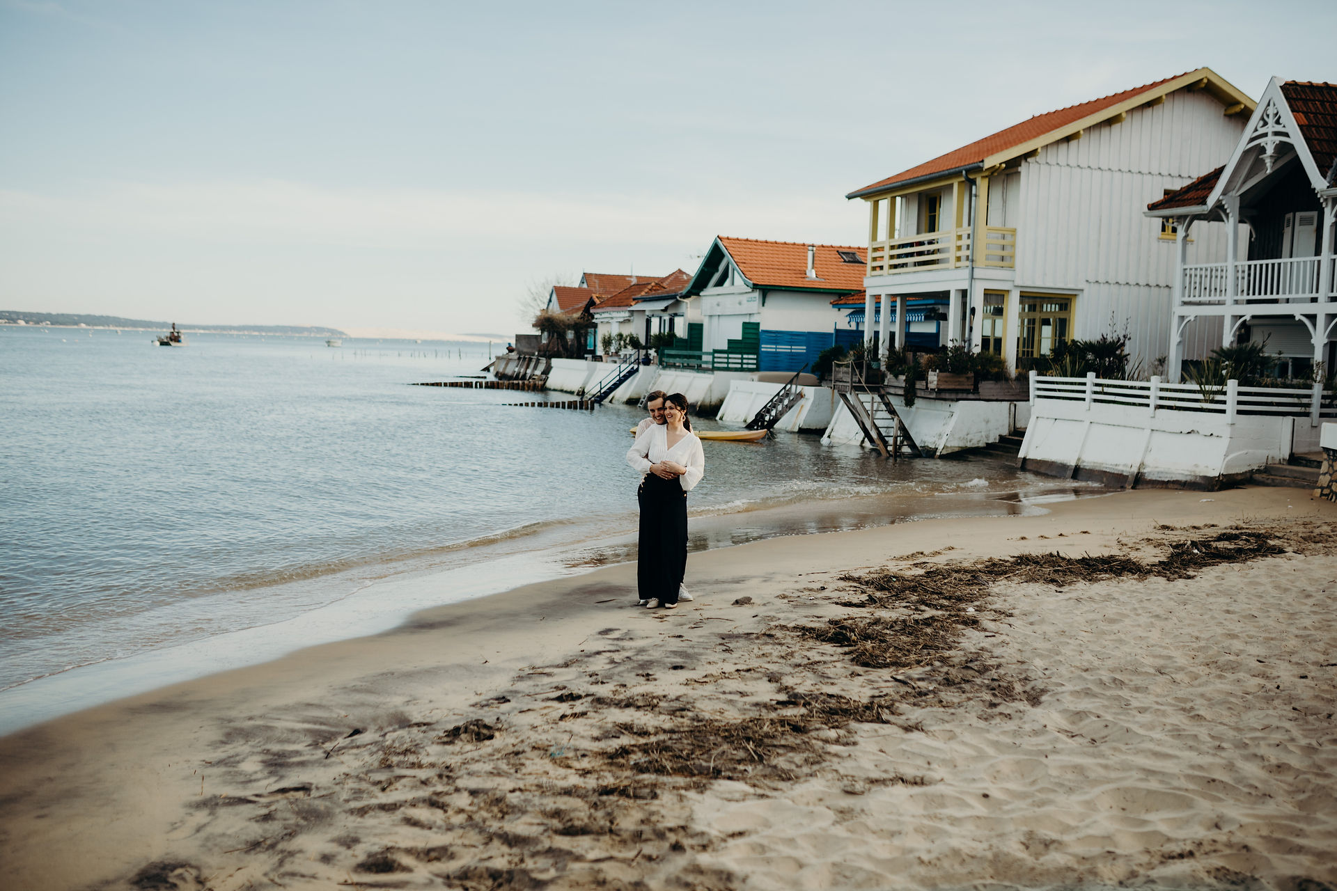 Maéva et Gauthier sur le Bassin d'Arcachon 1