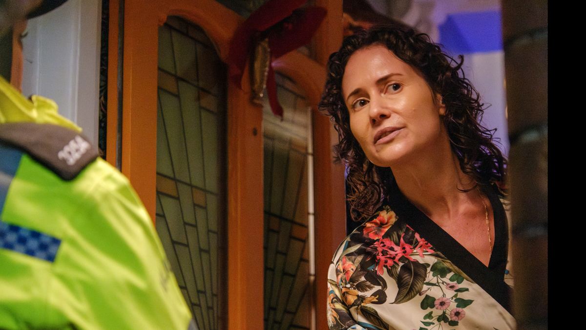 Still: Susan at the door