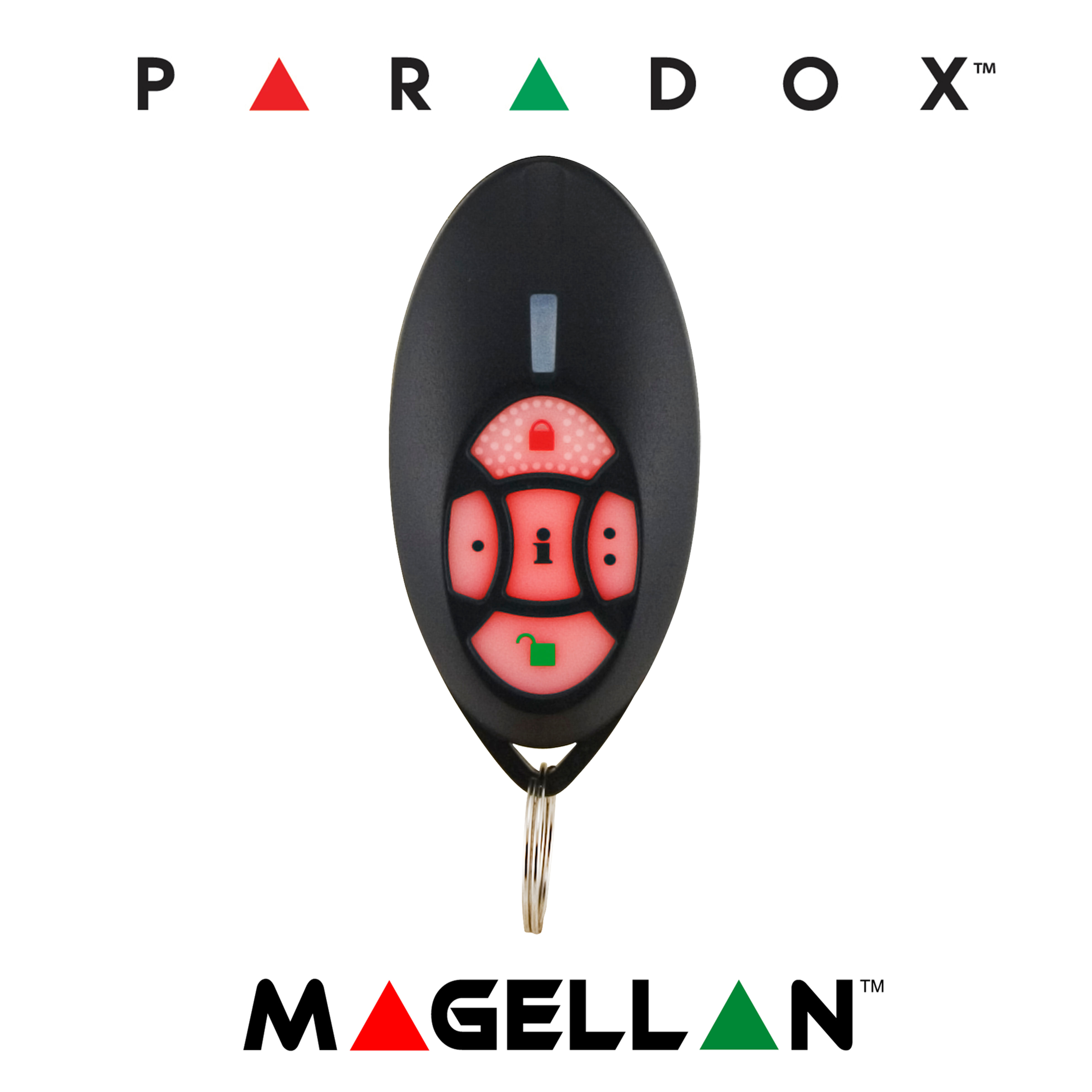 Paradox REM2 - 5 Button TwoWay Remote Control w/Backlit Buttons (Genuine) 433MHz