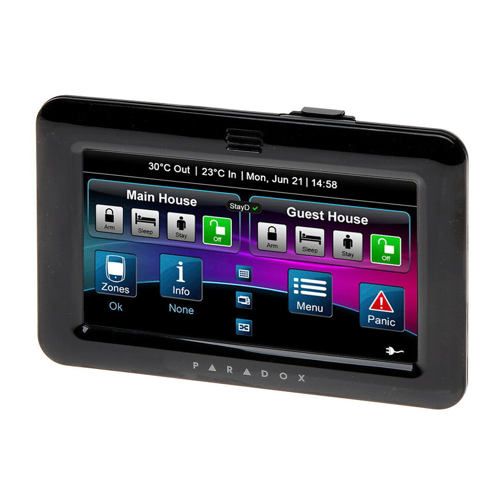 Thumbnail: Paradox TM50 Touch Graphic Display Keypad - PIANO BLACK - (FREE Fast Shipping)