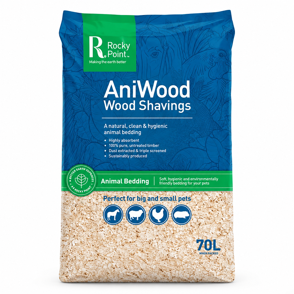 70L bag of Rocky Point AniWood Wood Shavings animal bedding
