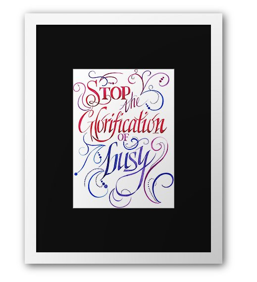 Glorification of Busy