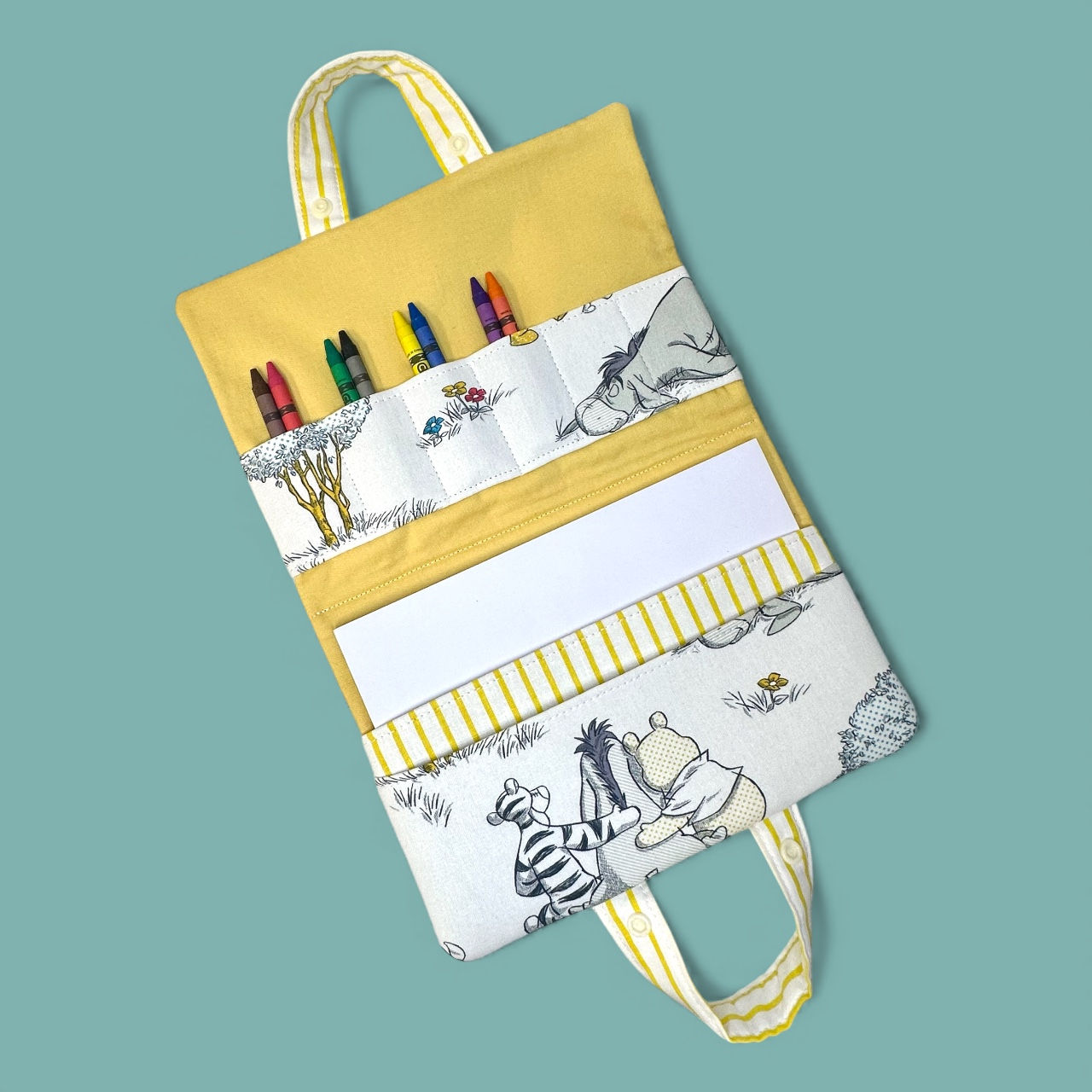 Winnie the Pooh Crayon Holder - Activity Set, Crayons & Paper, Kids Travel Art