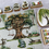 Thumbnail: Woodland Animal Library Regular Sized Play Mat - Background for Coins and Blocks