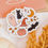 Thumbnail: Clear Halloween Favorites Sticker- 3x3 inch, Waterproof, Pink Ghost, Pumpkin