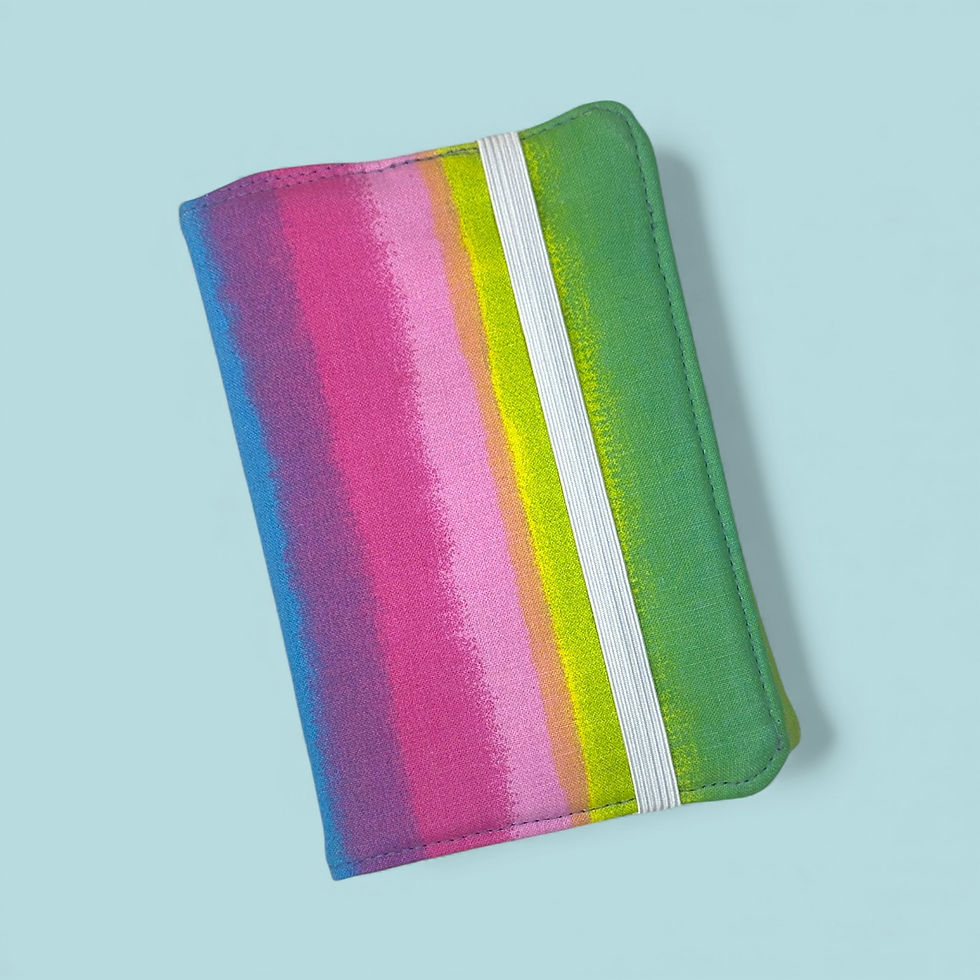 Thumbnail: Rainbow Crayon Wallet - Travel Activity Set with 8 Crayons and Paper, Kids Gift