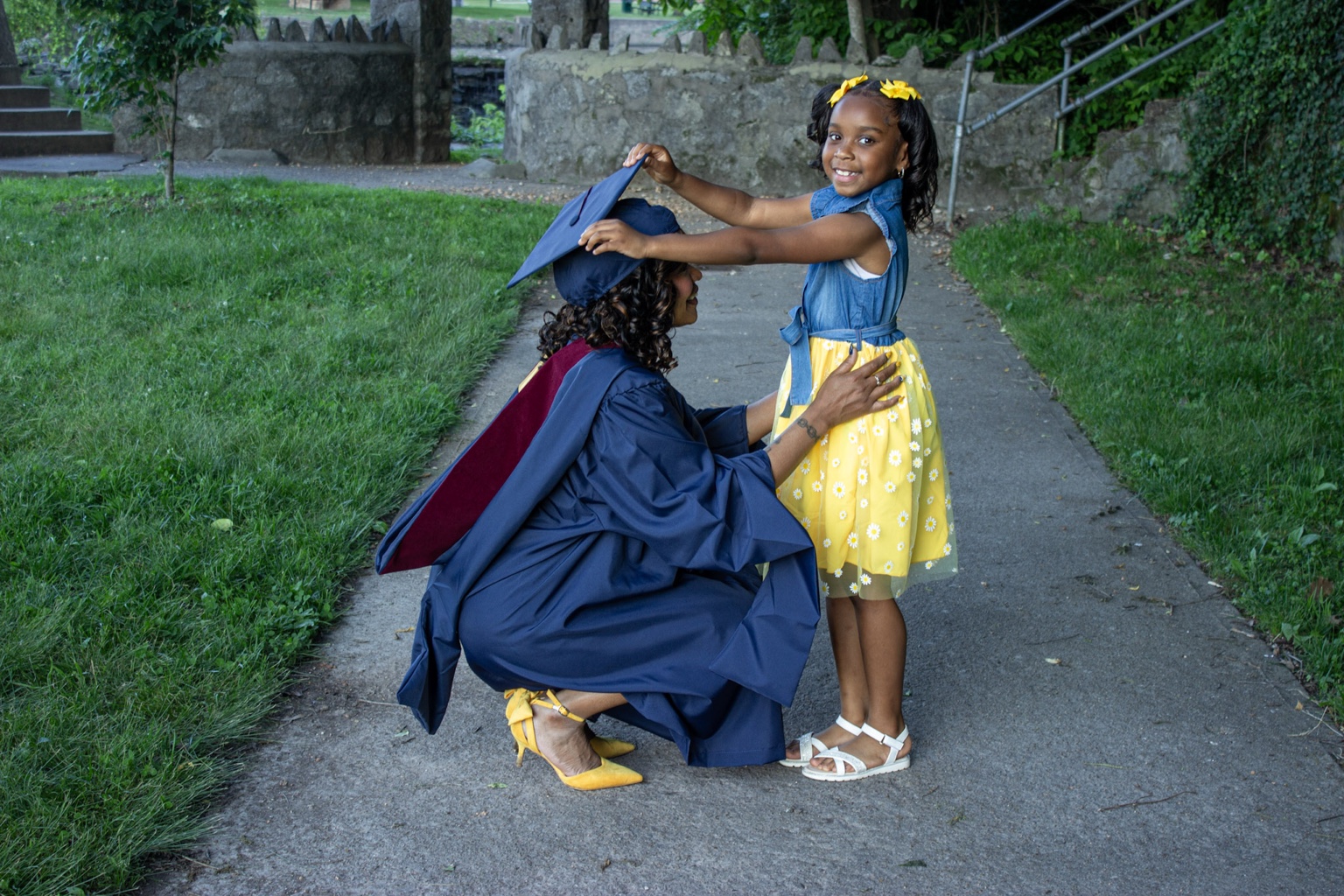 Gabrielle and her daughter during graduation