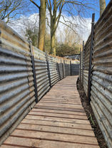 Trench walls at Great War Huts