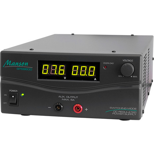 SPS9600G 60AMP 1-15V DC POWER SUPPLY BENCH TOP DARK GREY MANSON SPS9600 DARK GREY main image 1