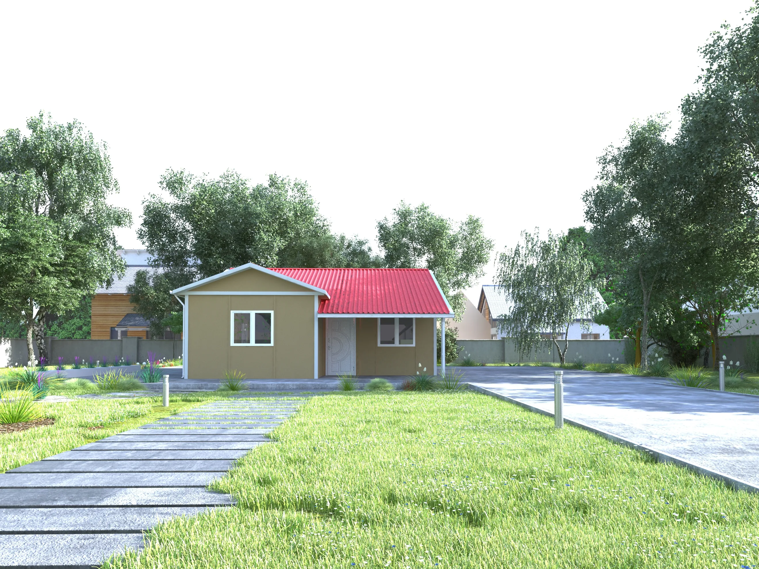 68 m² Tek Katlı Prefabrik Ev