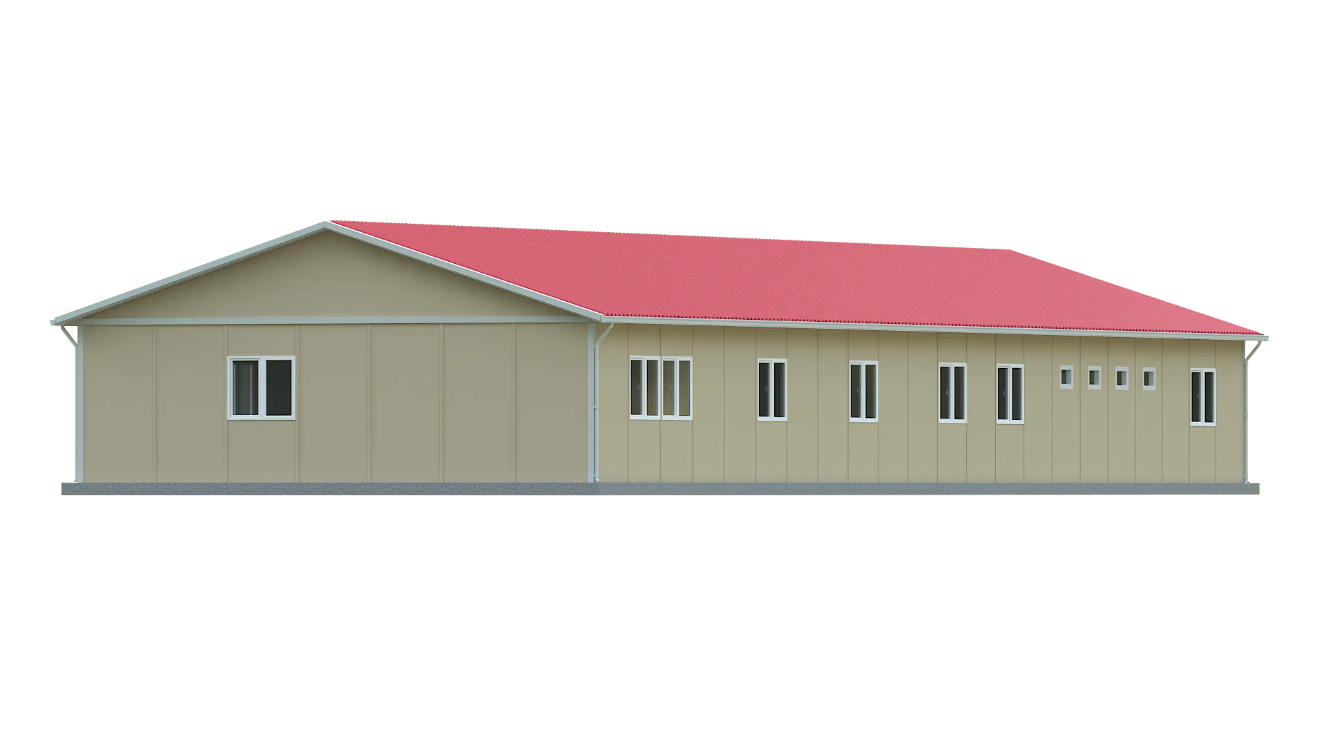 250 m² Prefabrik Ofis