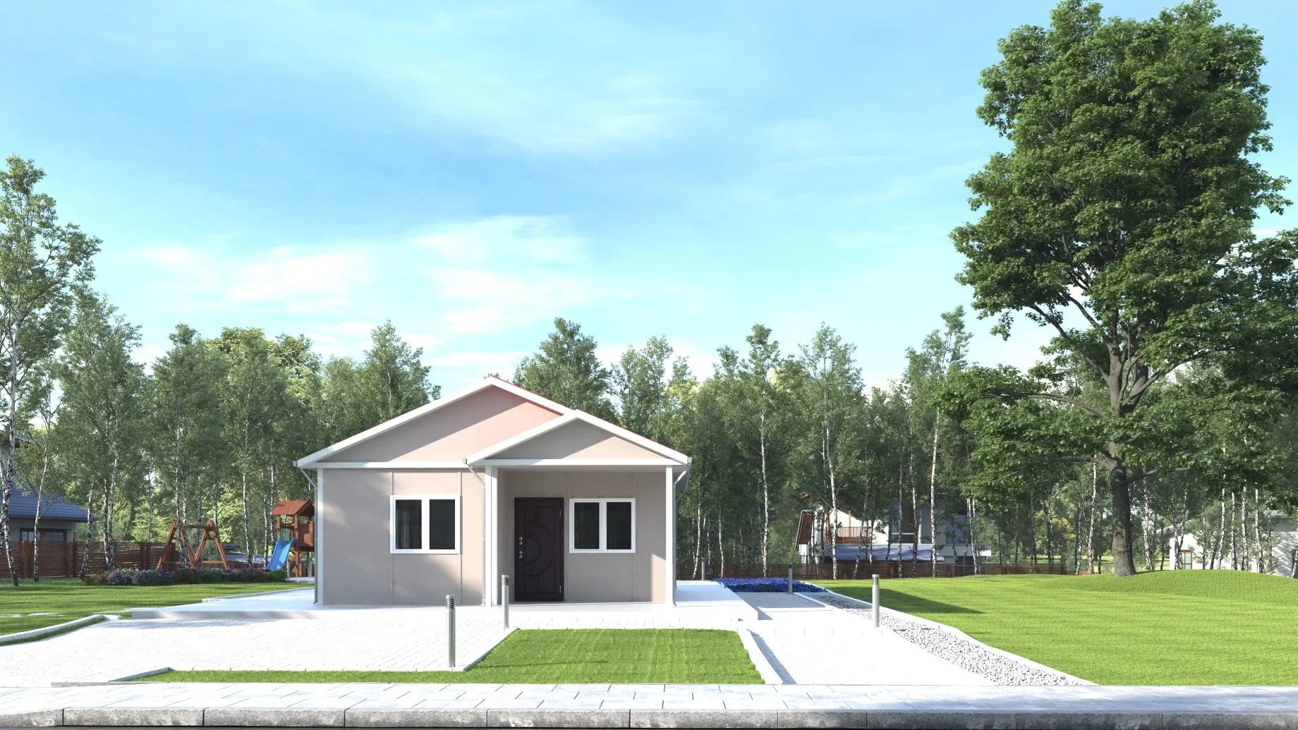 53m² Tek Katlı Prefabrik Ev