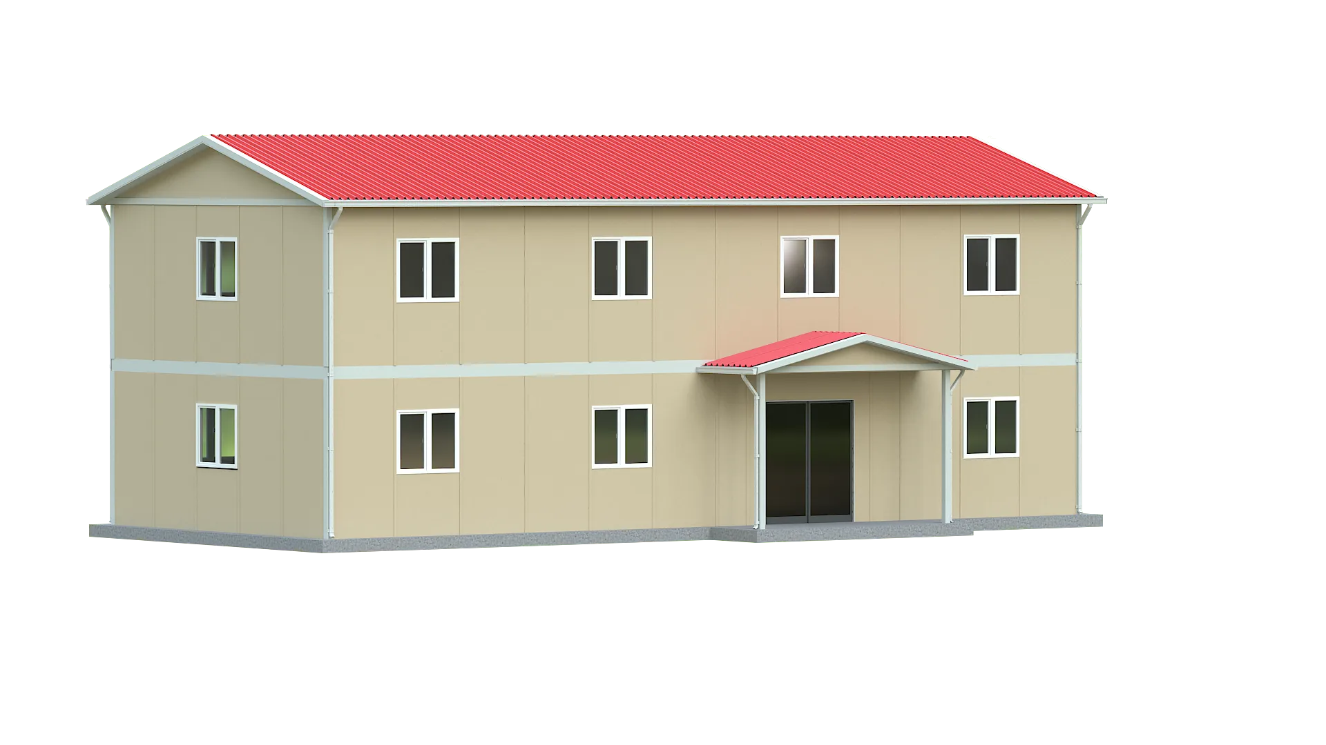 195 m² Prefabrik Ofis