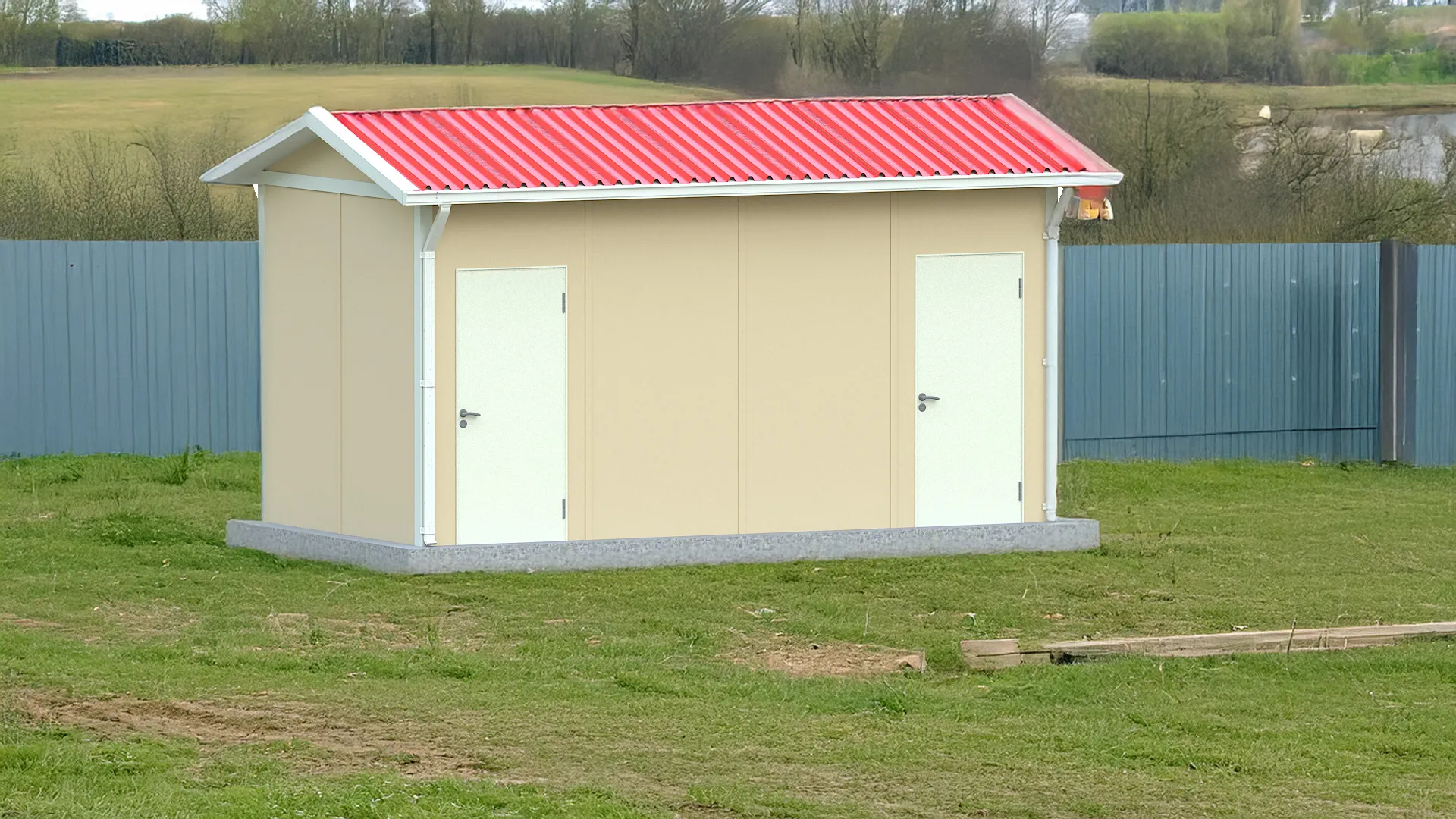 14 m² Prefabrik WC ve Duş