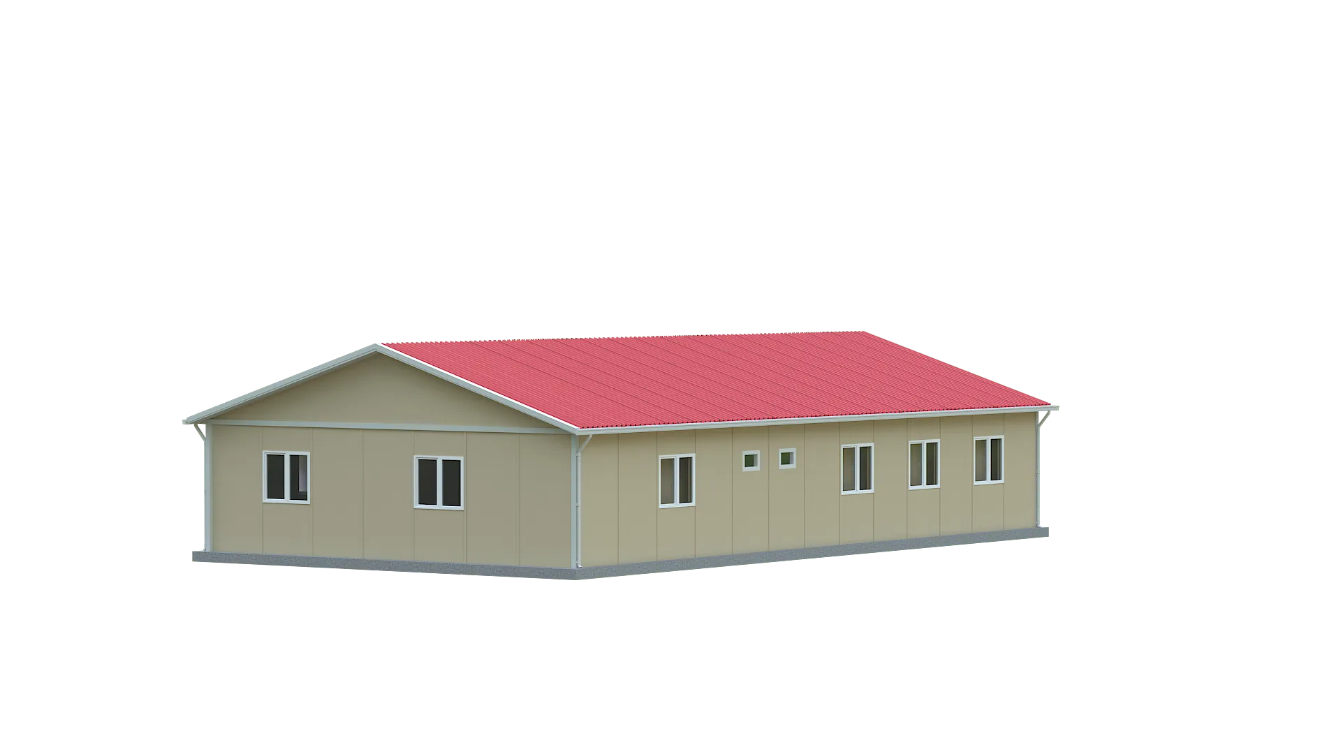 148 m² Prefabrik Ofis