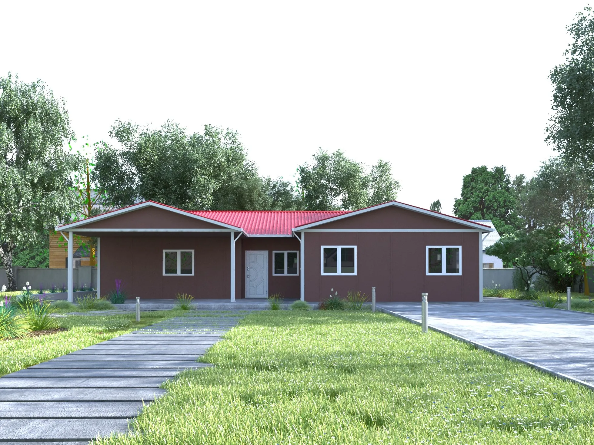 120m² Tek Katlı Prefabrik Ev