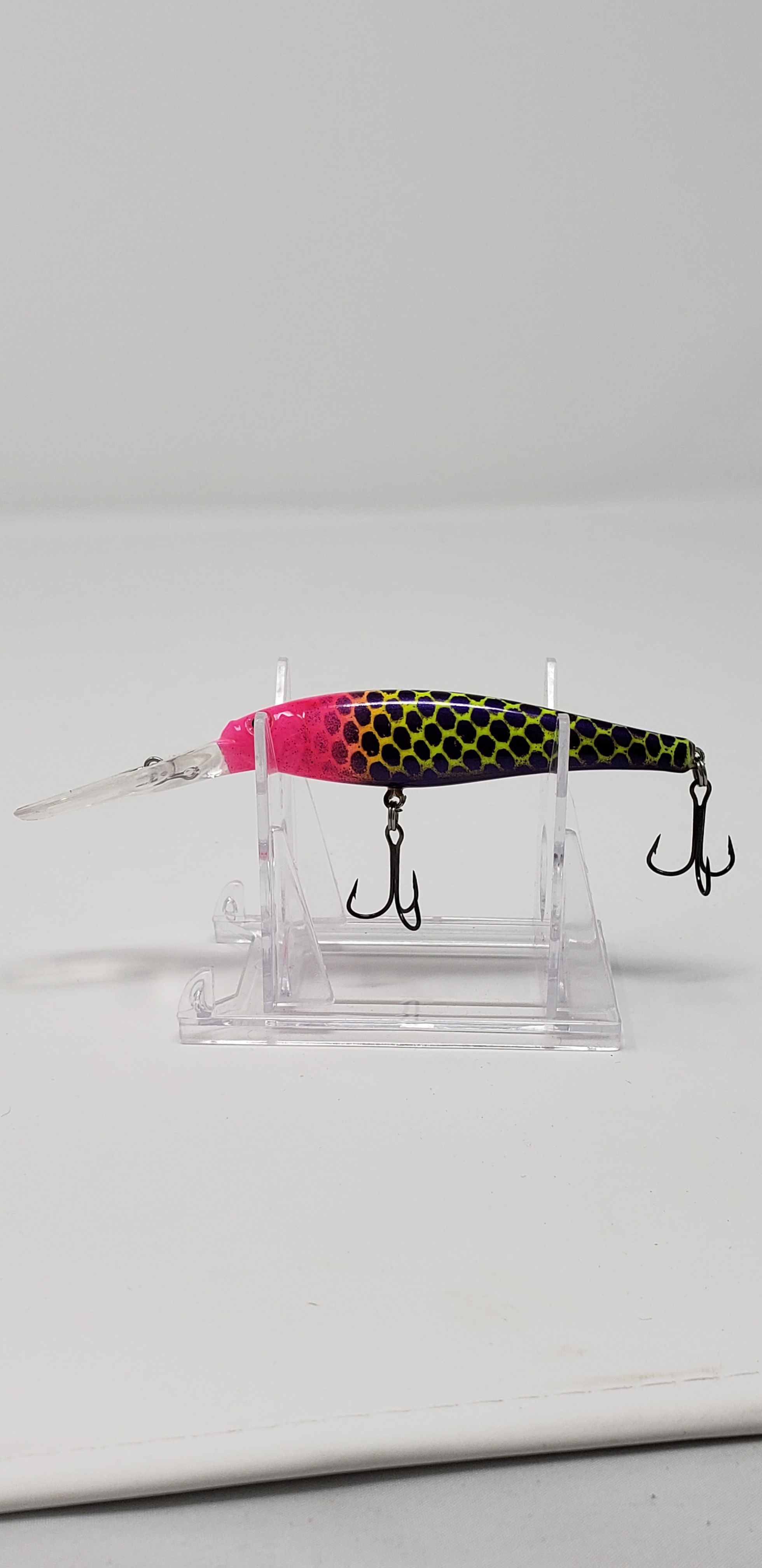 Sz7 PINK HEADED WARRIOR CUSTOM FLICKER MINNOW