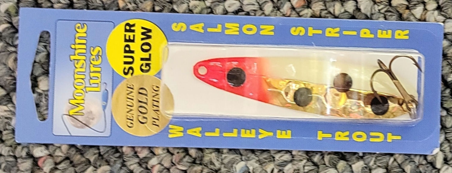 GLOW BLOODY NOSE MOONSHINE WALLEYE HM GOLD SERIES