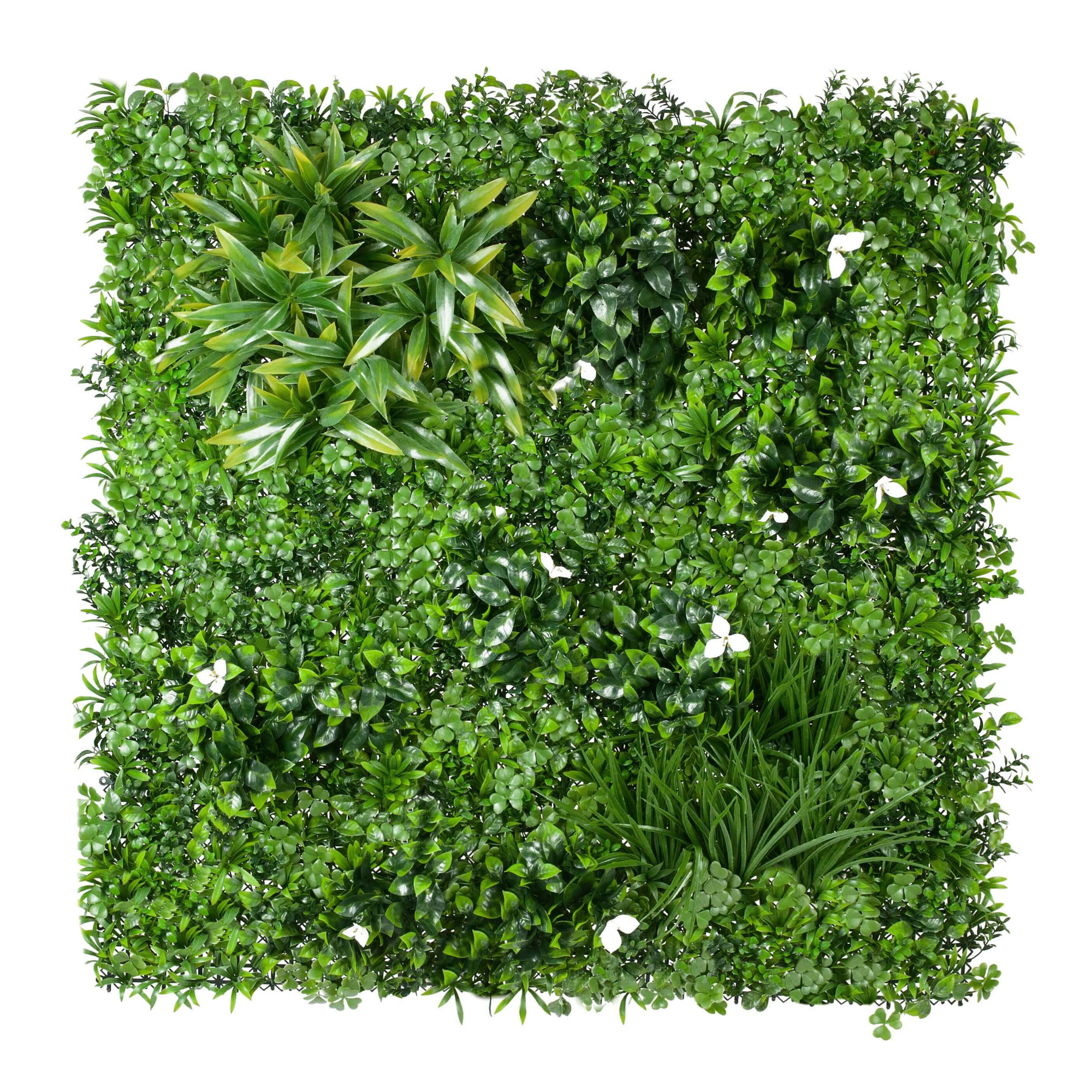 White Oasis Artificial Vertical Garden 40" x 40" 11SQ FT