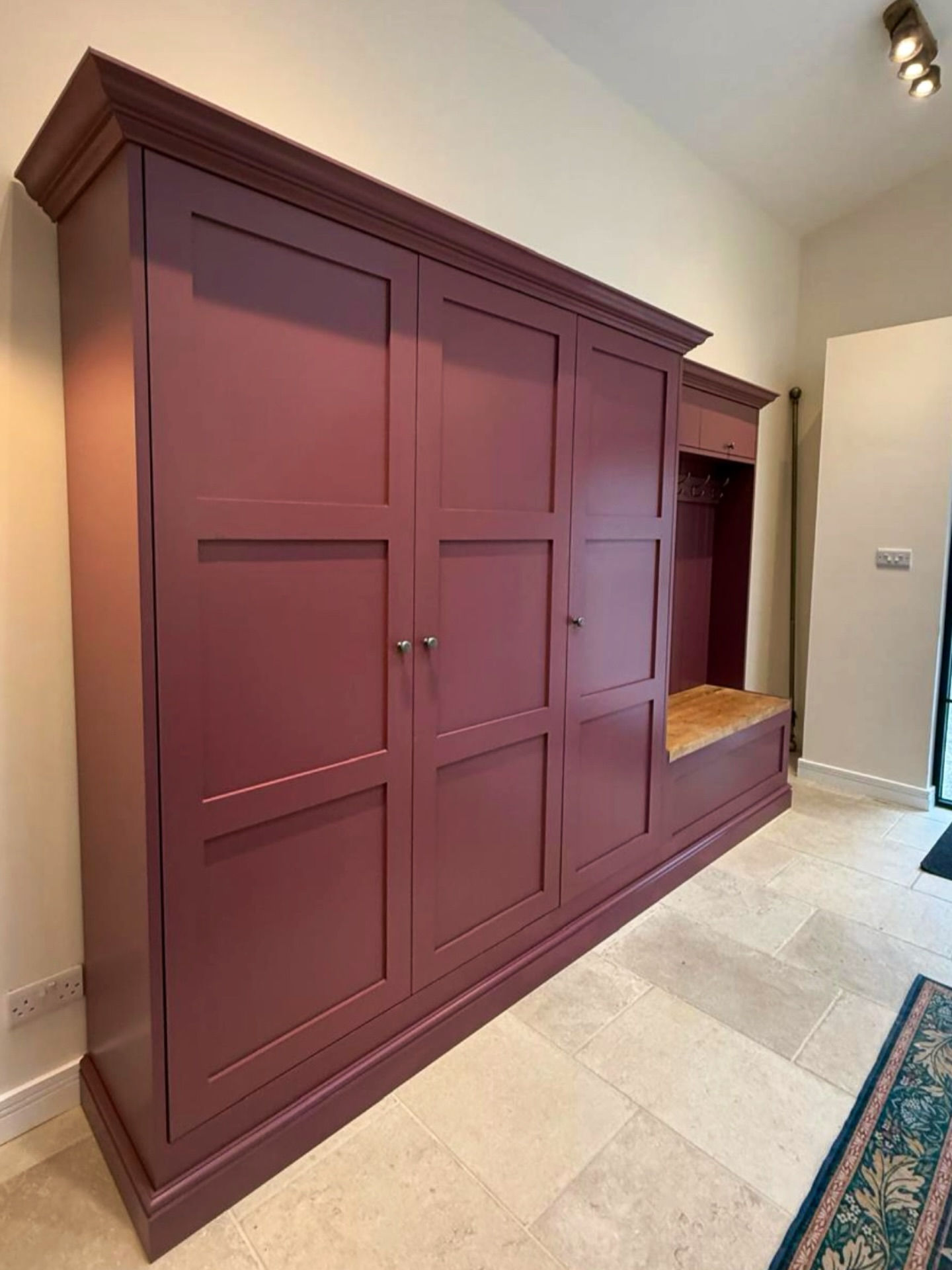Triple-door Bootroom Cupboard and Hallway Bench