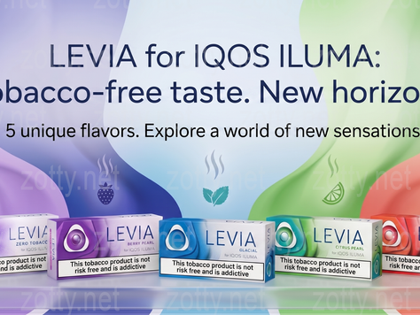 Wholesale supply of the new release: LEVIA tobacco-free sticks with capsules and classic flavors.