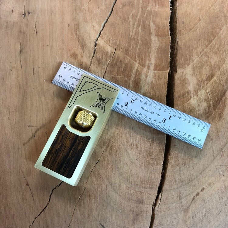 4" Brass with Desert Ironwood.