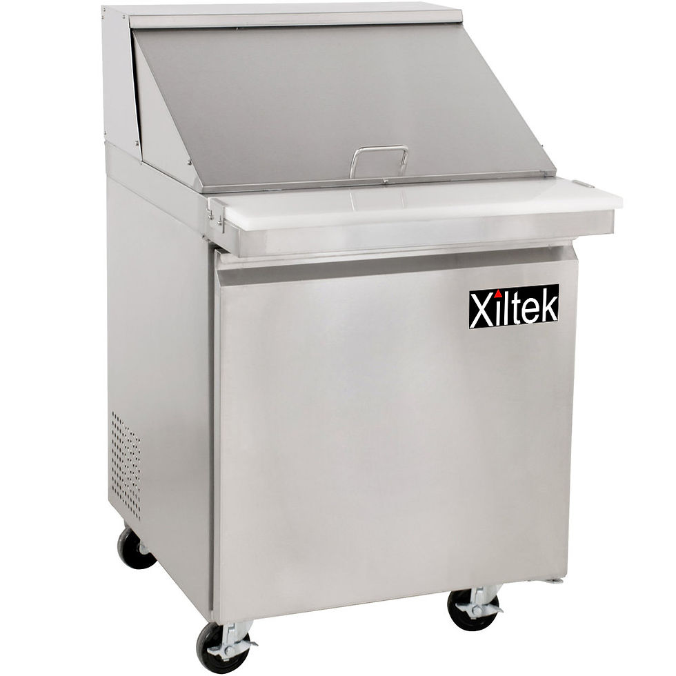 Thumbnail: 27″ One Door Mega Top Sandwich/Salad Prep Refrigerator