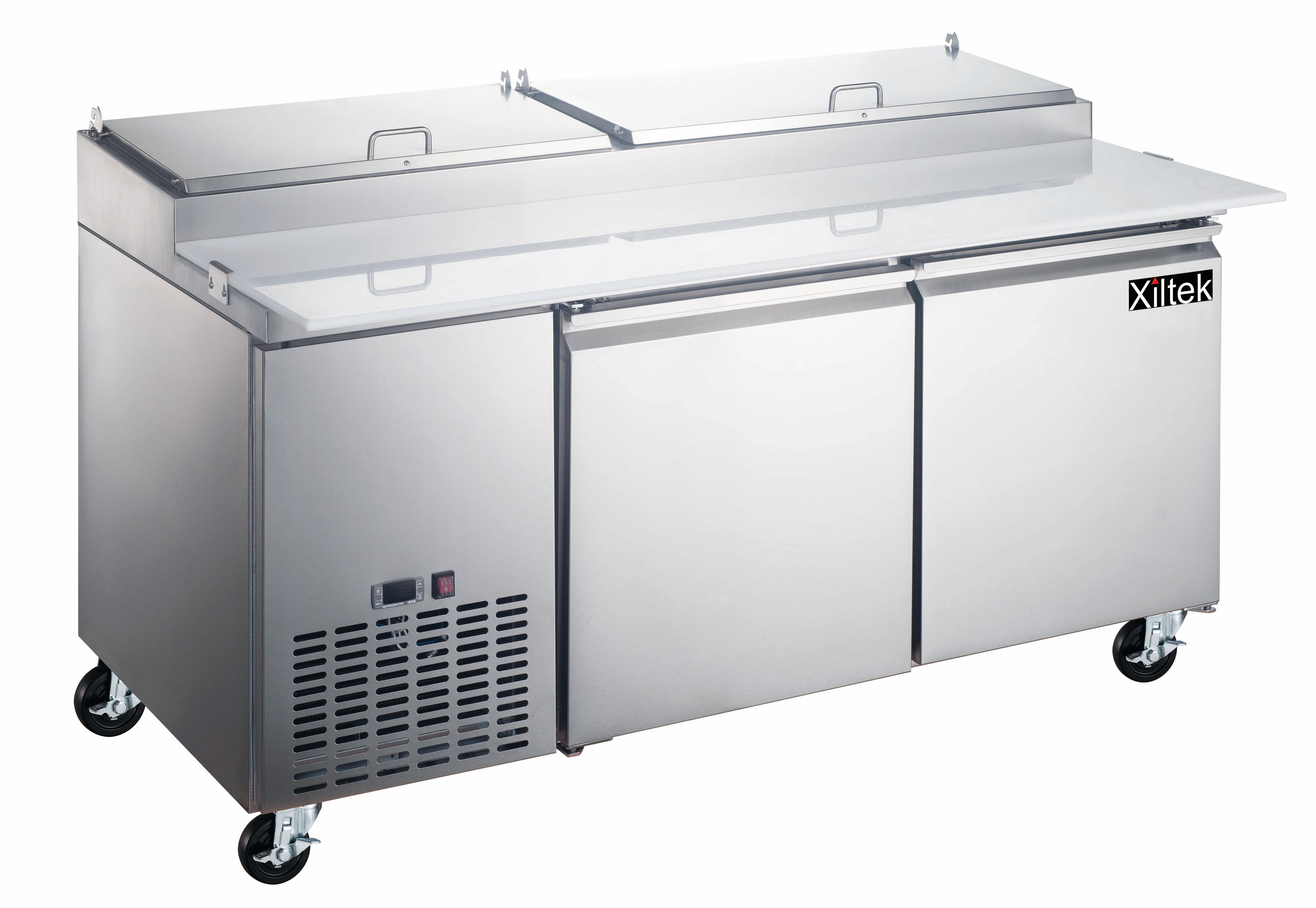 71″ Two Door Pizza Prep Refrigerator xiltek