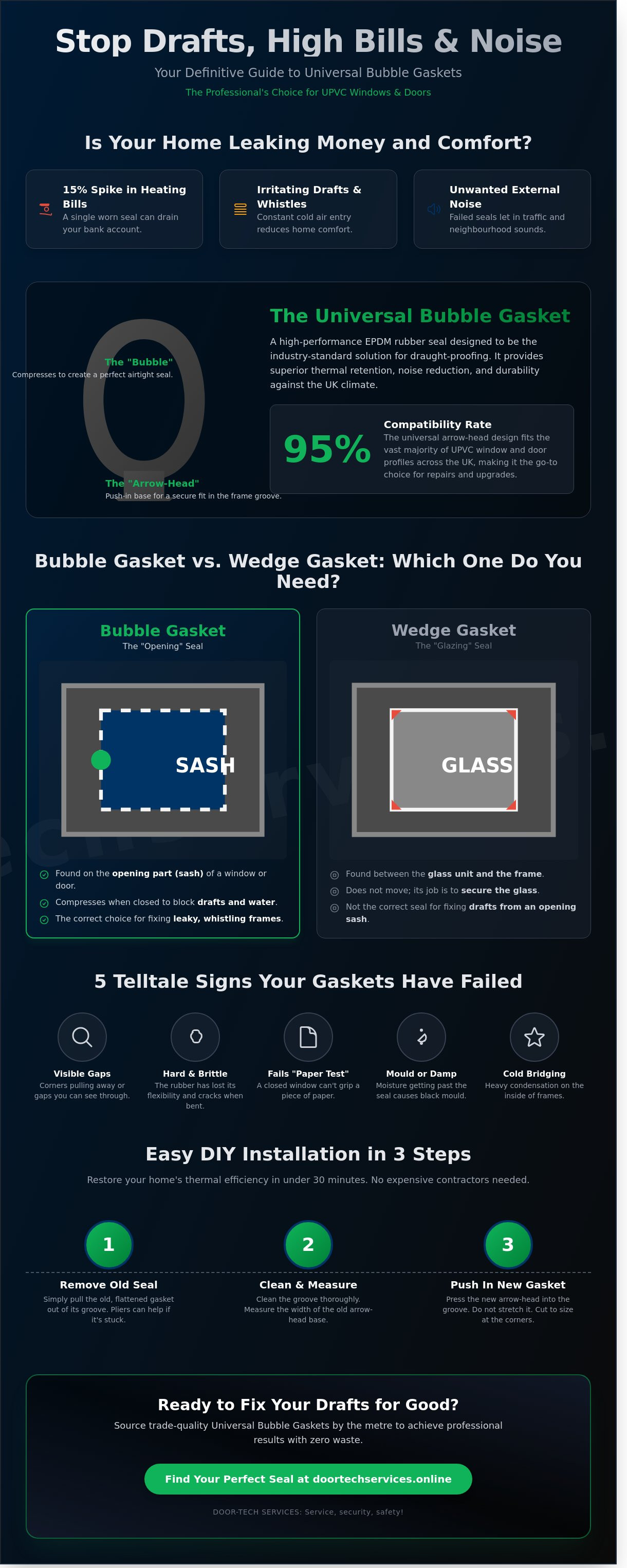 Universal Bubble Gasket