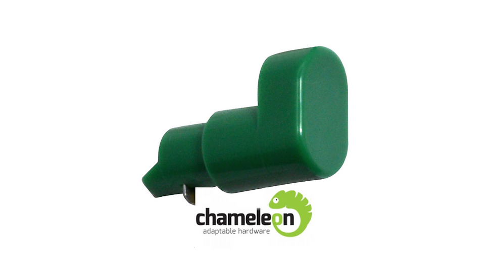 Chameleon Adaptable Inline Handle Non-Locking Button