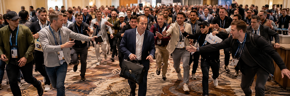 CHICAGO — Chaos erupted Tuesday morning at the Ignite Cannabis Capital Conference after multiple attendees reported seeing what experts believe may be the last remaining active cannabis investor in North America. Witnesses say the sighting occurred near the coffee station inside the Marriott Magnificent Mile shortly after 9:00 a.m., where a man wearing a navy blazer and carrying what appeared to be actual deployable capital was briefly observed attempting to enjoy a complimentary breakfast.