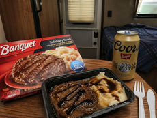 “Banquet Salisbury Steak: Chef’s Signature RSO Drizzle”