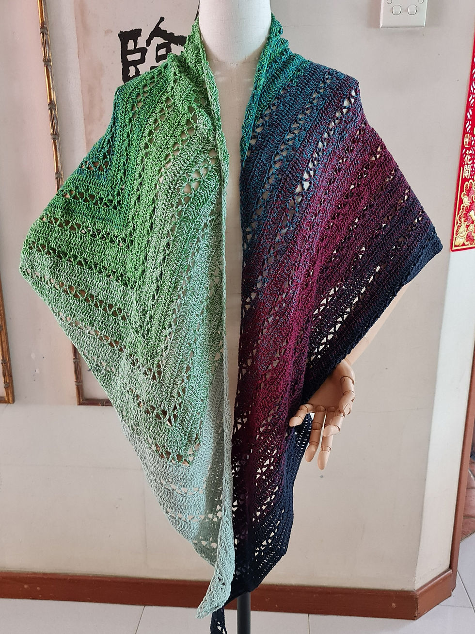 Thumbnail: TG-6  Shawl /Wrap (crochet)