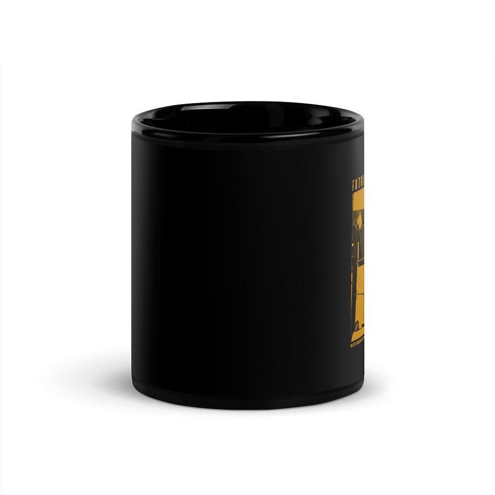 Thumbnail: Grunge Wedge Black Mug