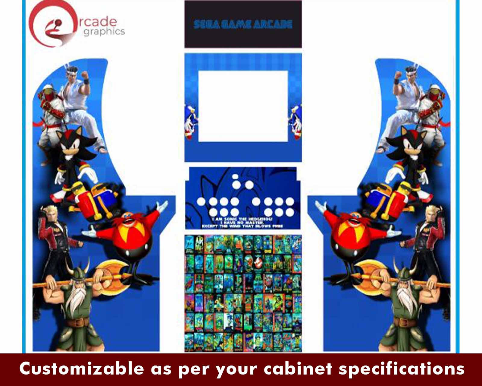 Sega Mashup Arcade Graphics