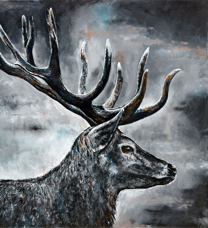 Cerf,
Peinture Acrylique,
Sam,
Samantha NICOLAS,
Artiste Peintre