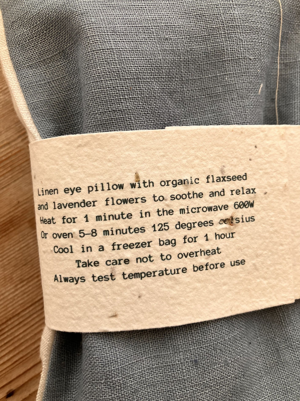 Thumbnail: Linen Eye Pillow with organic Lavender