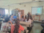 left angle hub Creative Cognitive Institute workshop in a classroom.