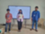 Students presenting at Creative Cognitive Institute