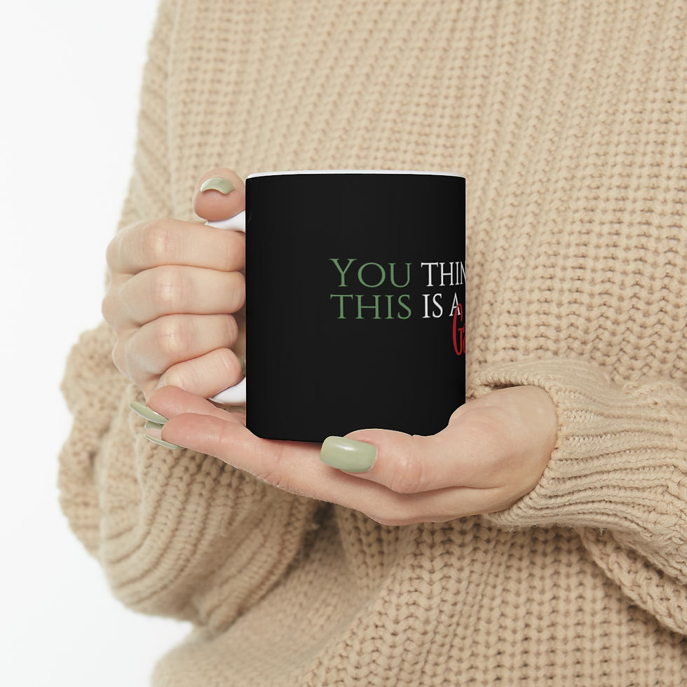 Thumbnail: "You think this is a Game?" Ceramic Mug, 11oz