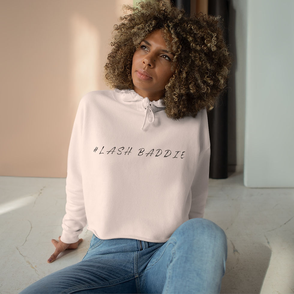Thumbnail: Lash Baddie Crop Hoodie