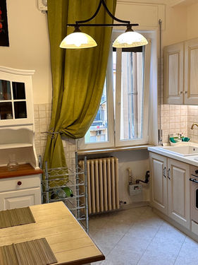 kitchen with dining table