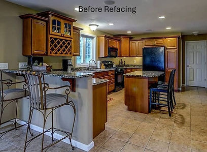 Cabinet Refcing in Pelham NH Before Refacing.jpg